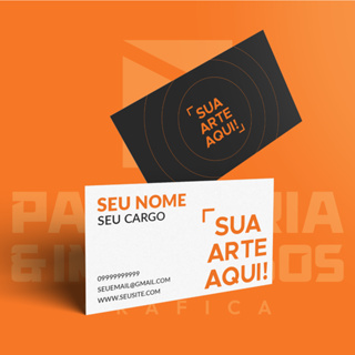 1000 Cartões de Visita Personalizados - Papel 300g - 9x5cm - Frente e Verso em Oferta na Shopee
