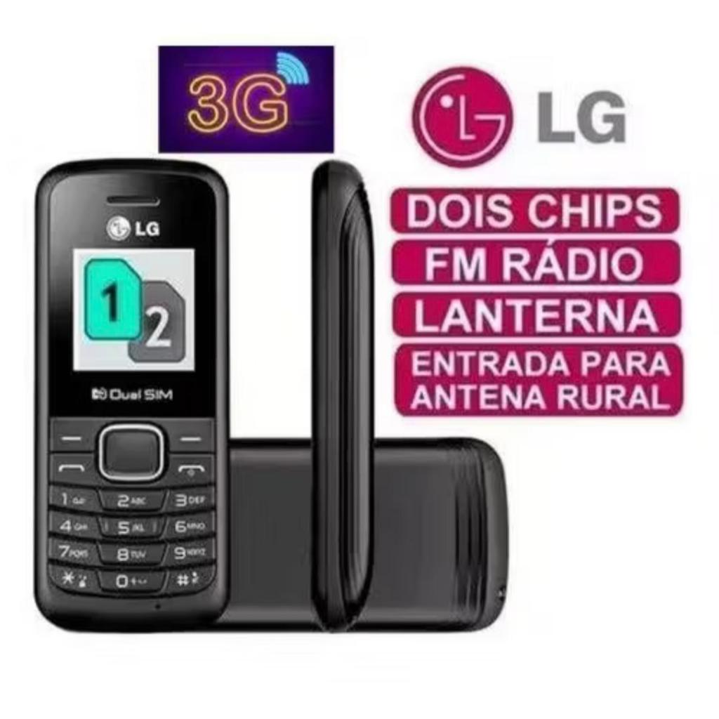 Celular LG B220 3G - Praticidade e Economia com Dual Chip e Rádio FM