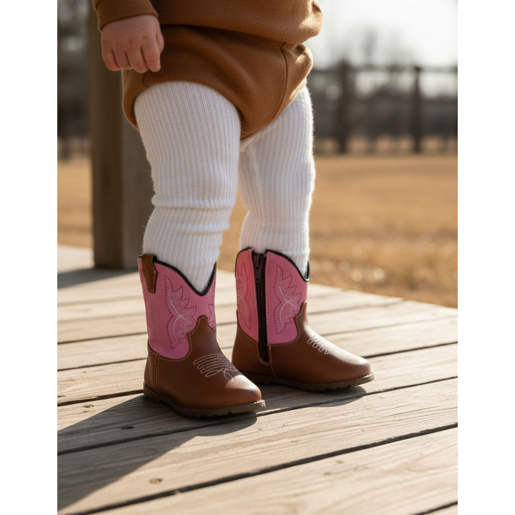 Botinha Texana Menina Menino do 16 ao 25 Sapatinho Infantil Country Cano Médio Baby Promoção