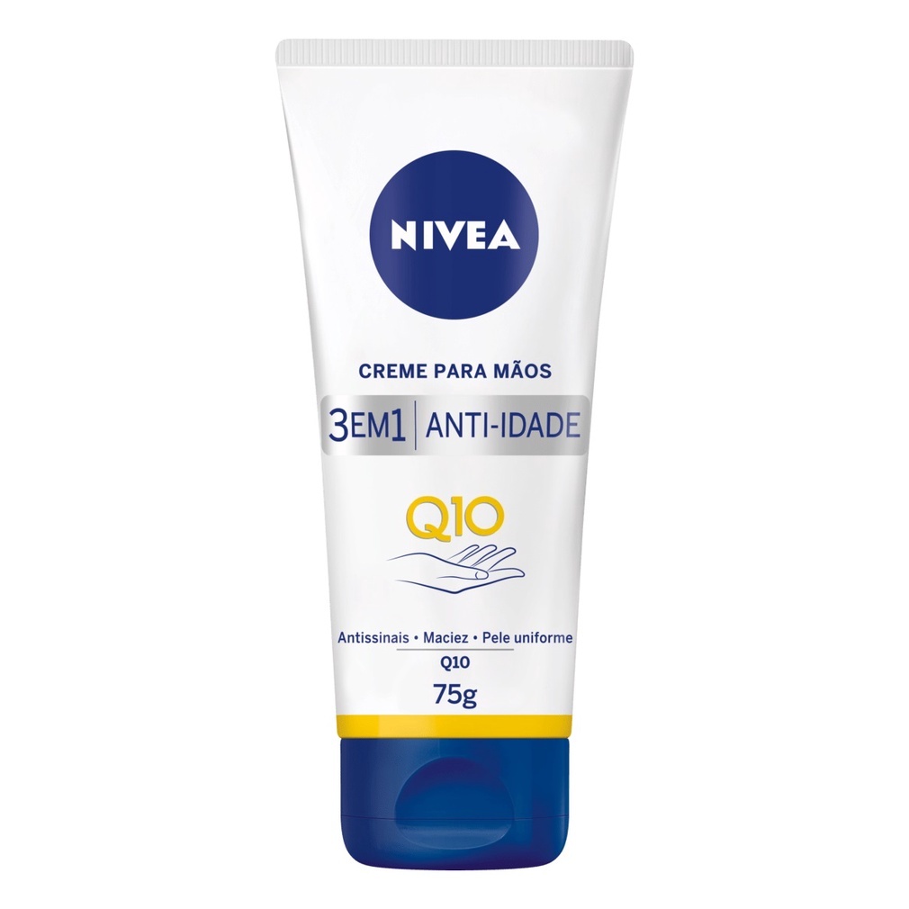Creme para Mãos Nivea 3 em 1 Anti-Idade 75g