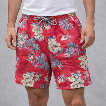 Shorts Masculino Floral Com Elástico Casual Leve Confortável Bermuda Básica Verão Praia Carnaval Sol em Oferta na Shopee