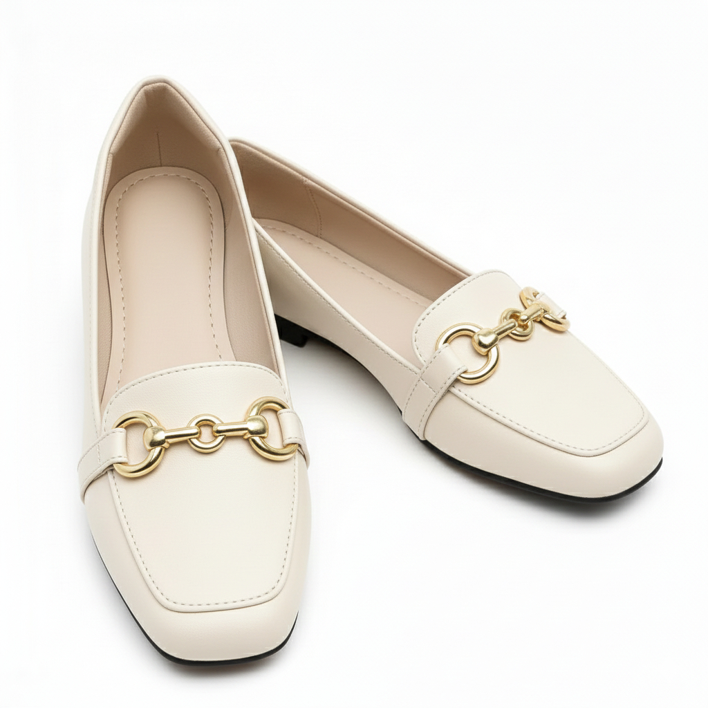 Sapatilha Feminina Mocassim Bico Quadrado - Linha Confort