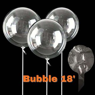 Balão Bubble Transparente 18 Polegadas Bobo Balloons Silicone Festa Balão Cristal em Oferta na Shopee
