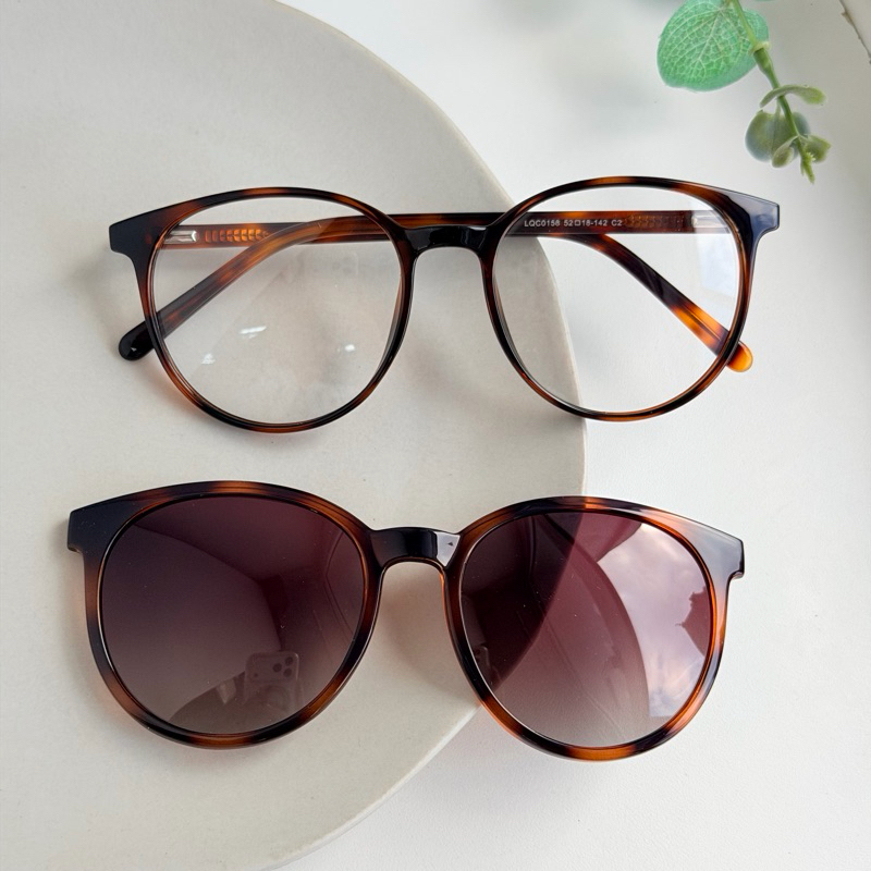 Armação de óculos Unissex Clipon 2 em 1 Redondo Modelo Novo Moda 0158 em Oferta na Shopee