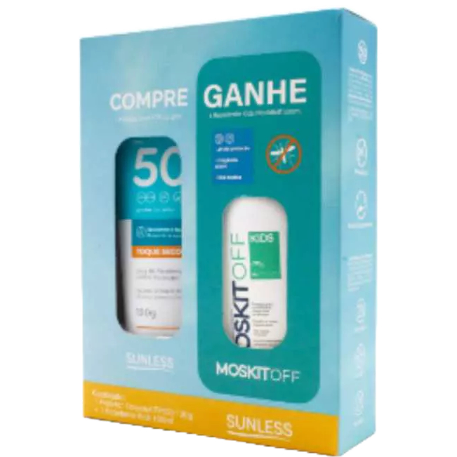 Kit Protetor Solar Sunless FPS 50 120G+Repelente MoskitOff Kids 100ml