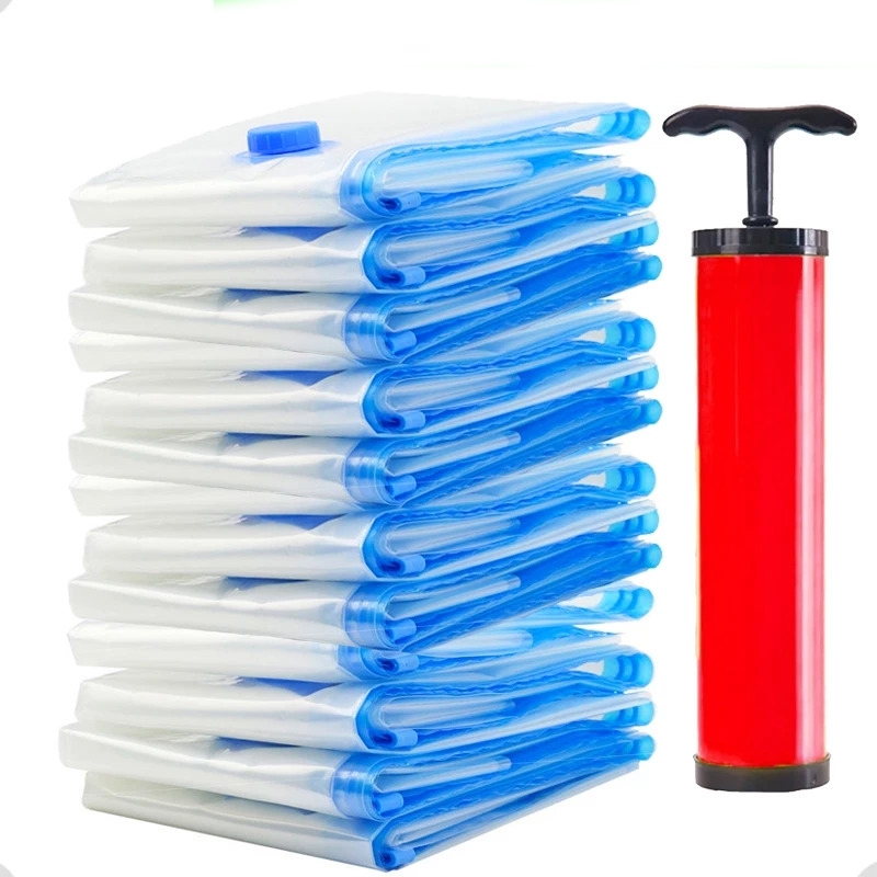 Kit 1/5/6/10 Saco a Vácuo Para Roupas Viagem Organizador de Mala e Guarda-Roupa - Escolha seu Kit em Oferta na Shopee