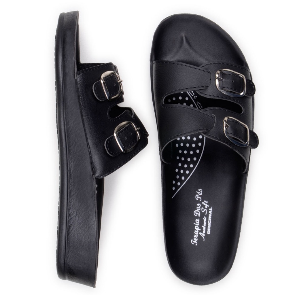 Chinela Anatomica Sandalia Feminina Para Esporão Gravidas Conforto Dores no Pé Inchaco Fascite Slide em Oferta na Shopee