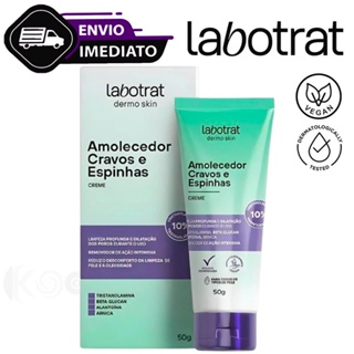 Creme Amolecedor de Cravos e Espinhas Para o Rosto e Corpo Vegano Labotrat 50g Envio Imediato em Oferta na Shopee