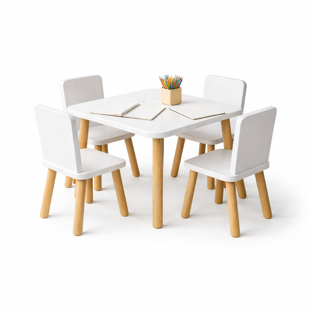 Conjunto Mesa e Cadeiras Infantil Mesa Escolar para Criança Quarto e Brinquedoteca em Oferta na Shopee