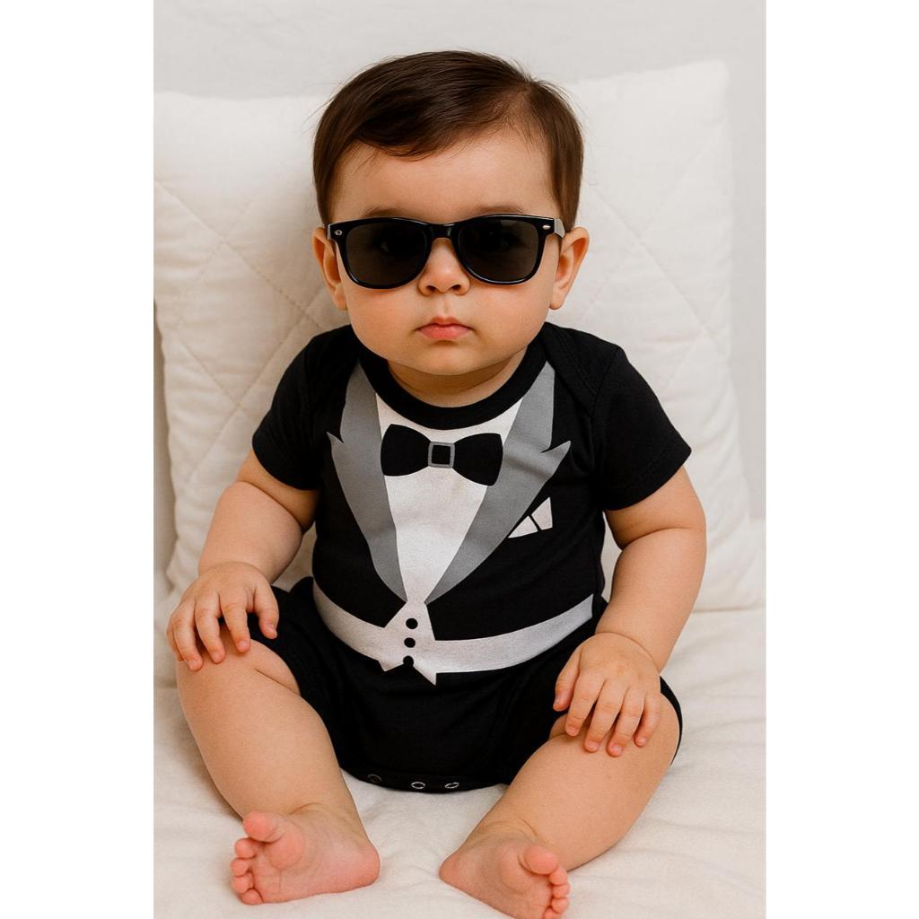 Body Bebê Infantil Mêsversário Temático Poderoso Chefinho Personagens Fantasia + BRlNDE
