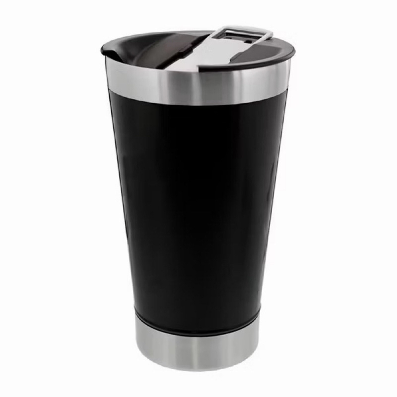 Kit 2 Copo Térmico 473ml Mantém Gelado por 4 Hrs, Abridor De Garrafa, Perfeito Para Cerveja / Refrigerante