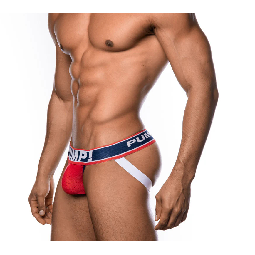 Cueca Pump Jockstrap Várias Cores Com Alças Aberta Atrás