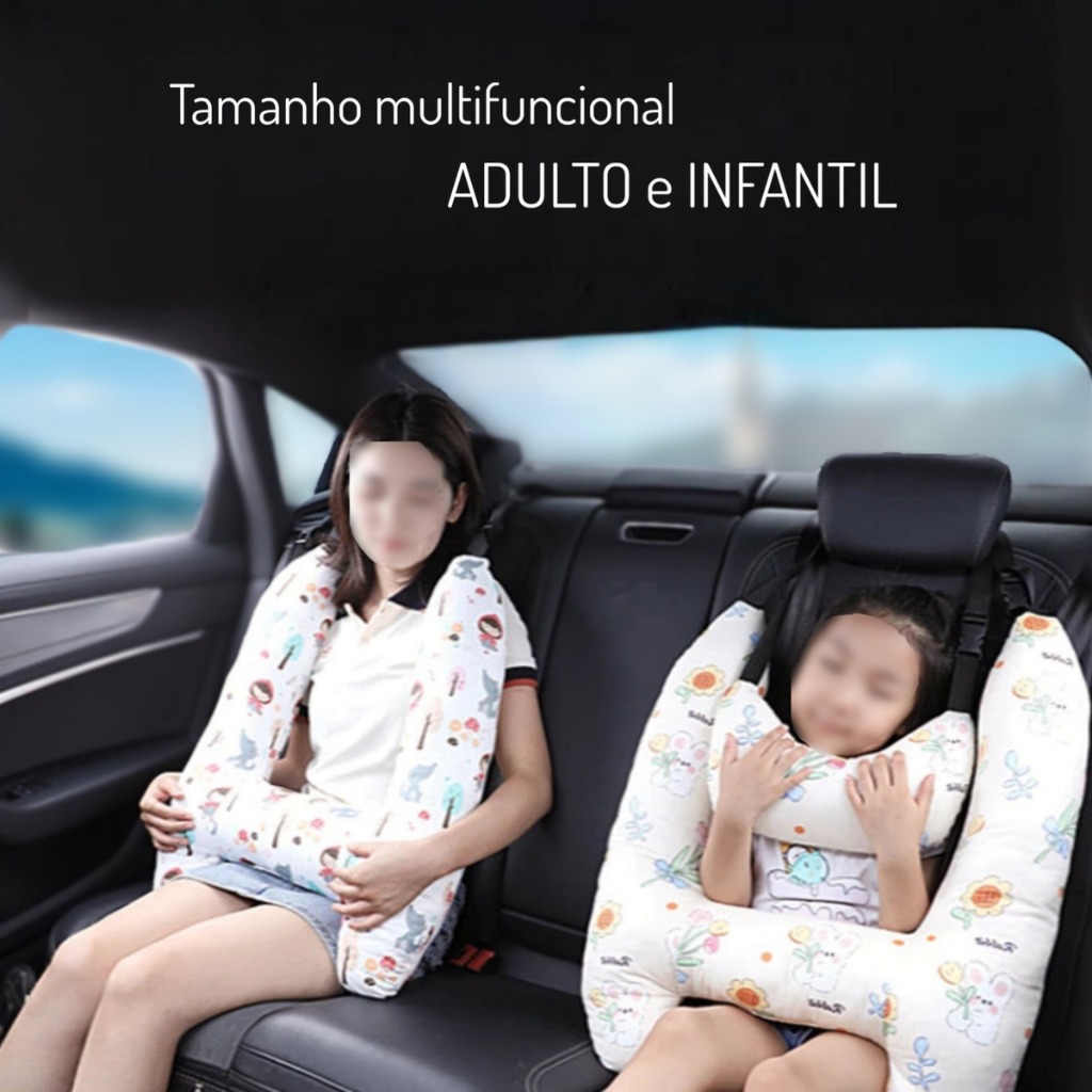 Travesseiro Infantil Para Carro Bebê Conforto Para Dormir Em Viagem Modelo H em Oferta na Shopee