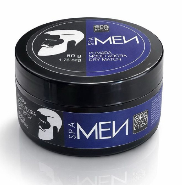 Pomada Modeladora Finalizadora Unissex Dry Match SPA Men 50g ( Define Cachos, Finalização Profissional! )