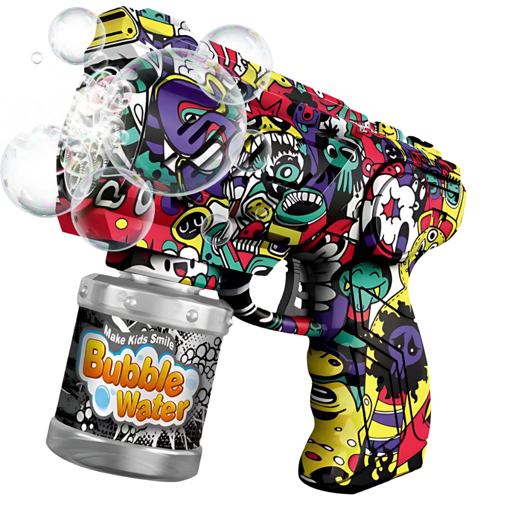 Pistola Lança Bolha de Sabão a Pilha Máquina Luz Automática em Oferta na Shopee