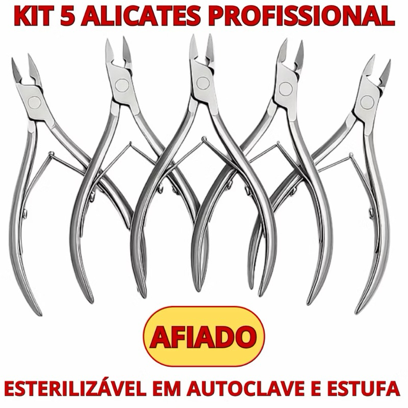 Alicate De Cutícula Unha Manicure PROFISSIONAL Original Lâminas Em Aço Inox em Oferta na Shopee