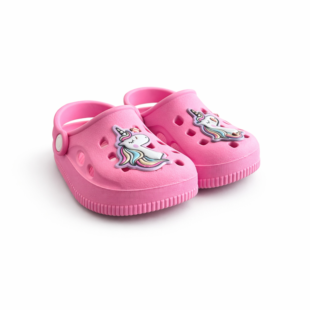 Babuche Infantil Feminina Funfy Chinelo Sandália Unicórnio Arco-Iris 3124A Menina em Oferta na Shopee