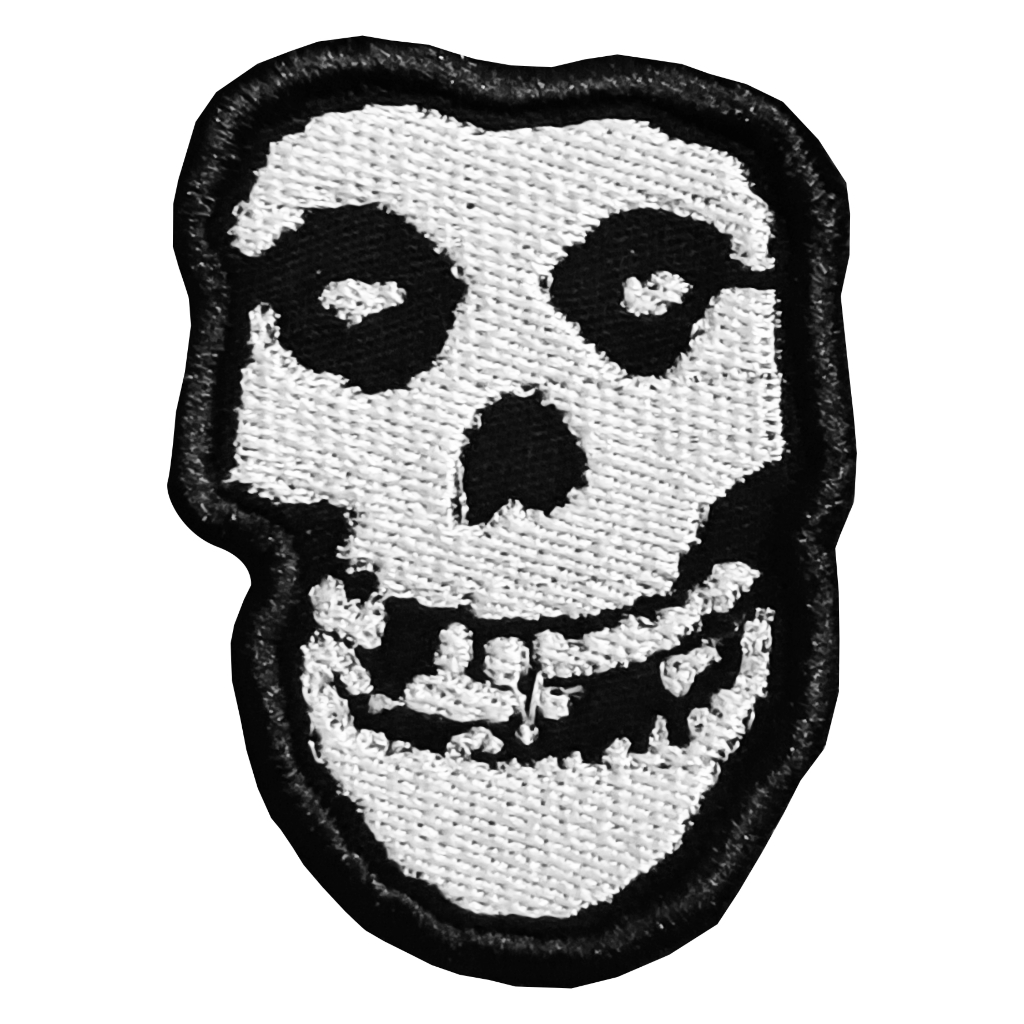 PATCH BORDADO MISFITS CAVEIRA TERMOCOLANTE PUNK