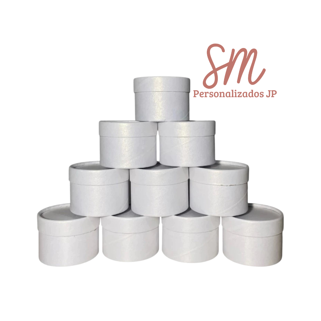 Envio 24h | Caixinha Cartonada Redonda 7x5 Lembrancinha Festa | Kit 10 Unidades | Casamento | Batizado | Aniversário