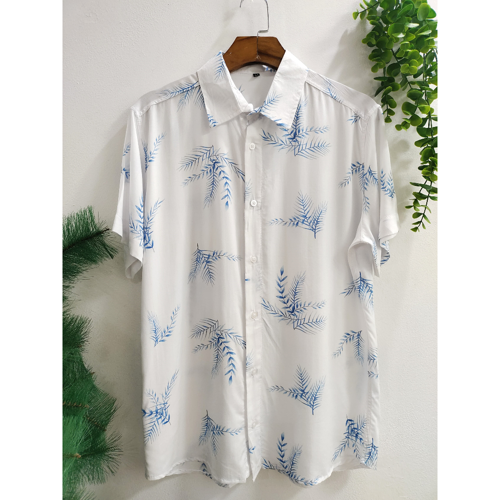 Camisas Social Floridas Masculinas Confortável Havaiana Estampadas  100% VISCOSE encolhe um pouquinho em Oferta na Shopee