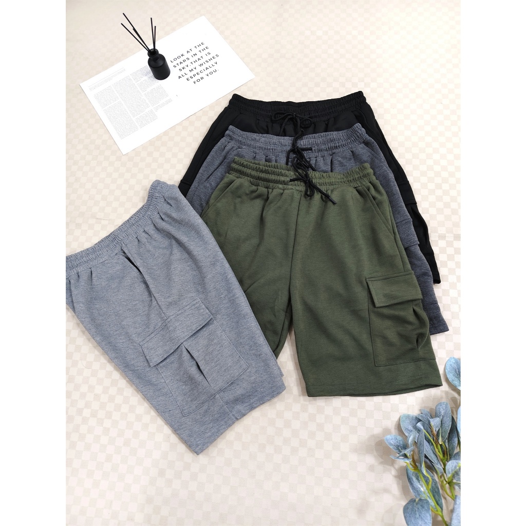 Kit 2 peça Bermuda masculina cargo  entre 5 cores aleatório 2 peça