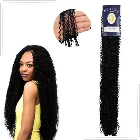 Cabelo Sintético Miojo Micro Zizi Trançado para alongamento 80gr miojinho, tranças torcidas