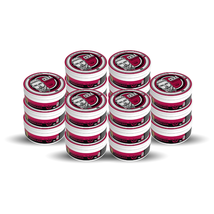 Kit 18 Cera Modeladora Two Brothers Classic 150g Barba Cabelo Bigode