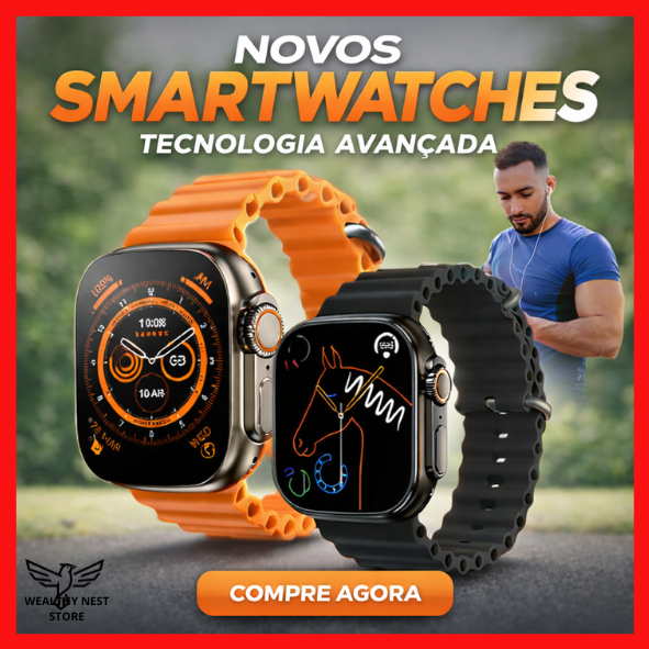 Relógio Digital Smartwatch Ultra 10 T800 Esportivo À Prova D'água Com Duas Pulseiras Relógio Digital Smartwatch Ultra 10 T800 Esportivo À Prova D'água Com Duas Pulseiras