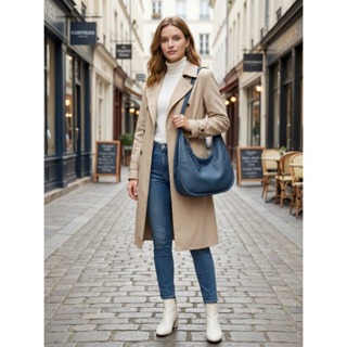 Bolsa Hobo bag Feminina laytonvivian de Alta Qualidade em Couro PU de Grande Capacidade para Casual Trabalho Dia a Dia em Oferta na Shopee