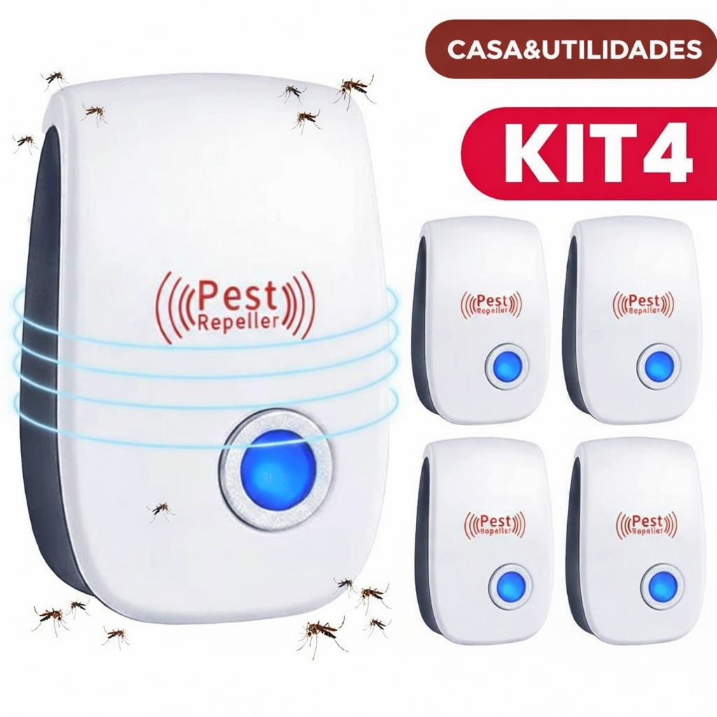 Repelente Eletrônico Ultrassônico para Ratos e Insetos Bivolt Uso Interno em Oferta na Shopee