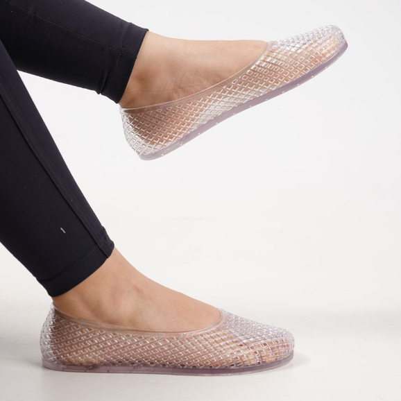 Sandália Feminina Jelly Transparente Confortável Antiderrapante Casual em Oferta na Shopee
