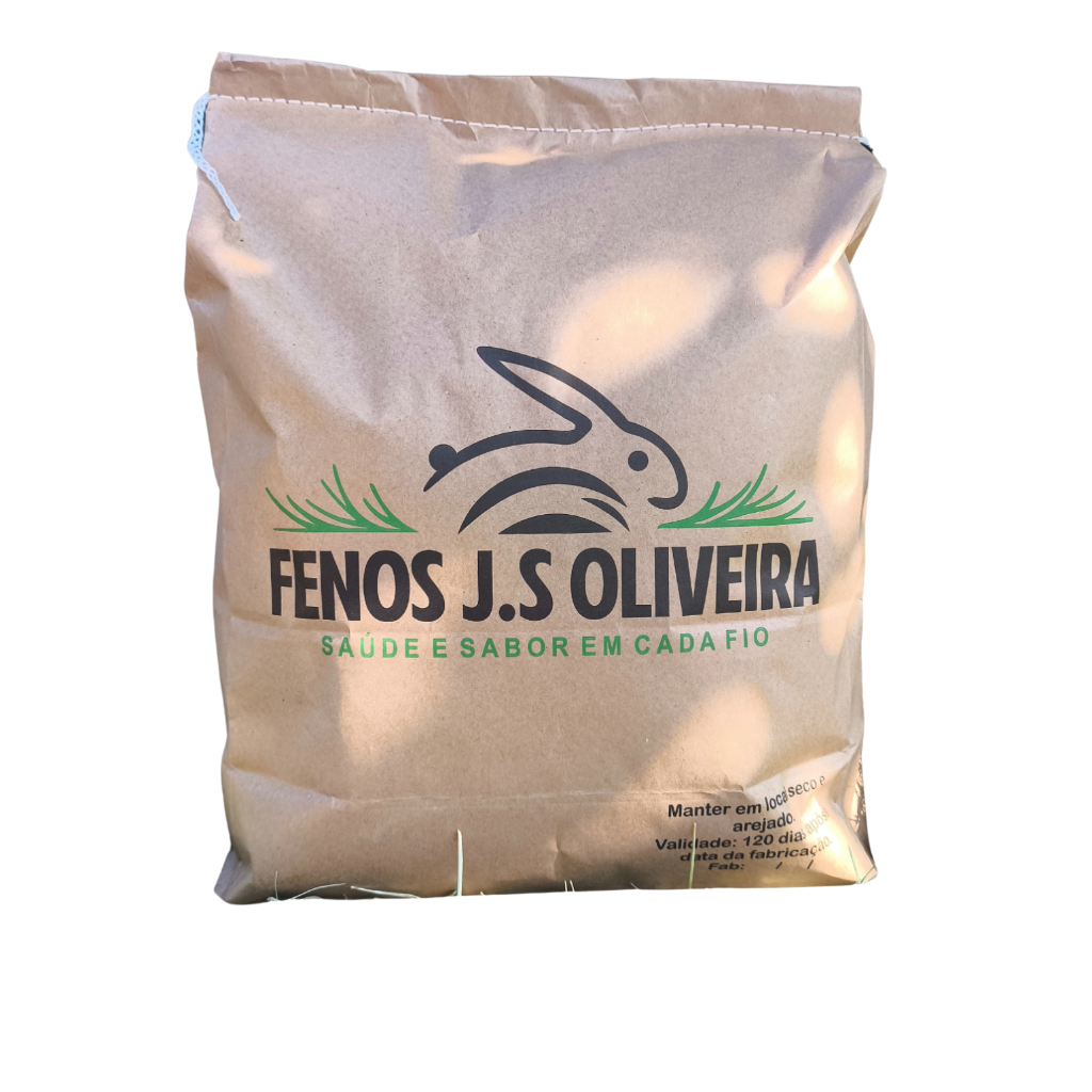 2kg de Feno Verde Premium para Coelhos Porquinho da índia Chinchila etc... (papel)