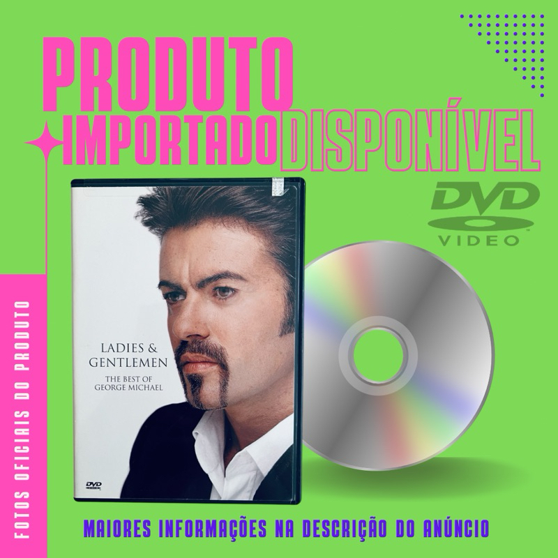 DVD IMPORTADO LACRADO GEORGE MICHAEL - LADIES E GENTLEMEN THE BEST OF (Part. Elton John, Aretha Franklin, Queen)