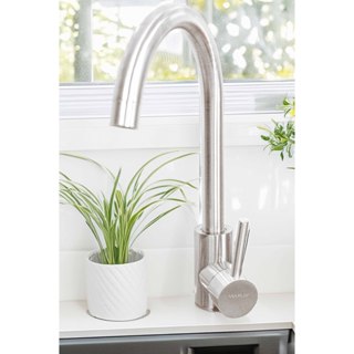 Torneira Cozinha Gourmet Monocomando Aço Inox Escovado Misturador Quente Frio Luxo Bancada em Oferta na Shopee