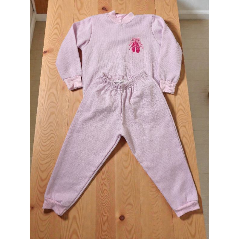 conjunto moletom blusa e calça infantil menina ballet rosa Tam 4 Anos