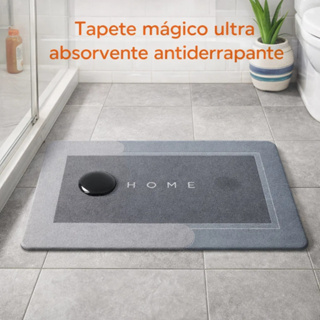 Kit Até 02 Tapete Mágico Ultra Absorvente Antiderrapante Secagem Rápida para Banheiro Casa em Oferta na Shopee