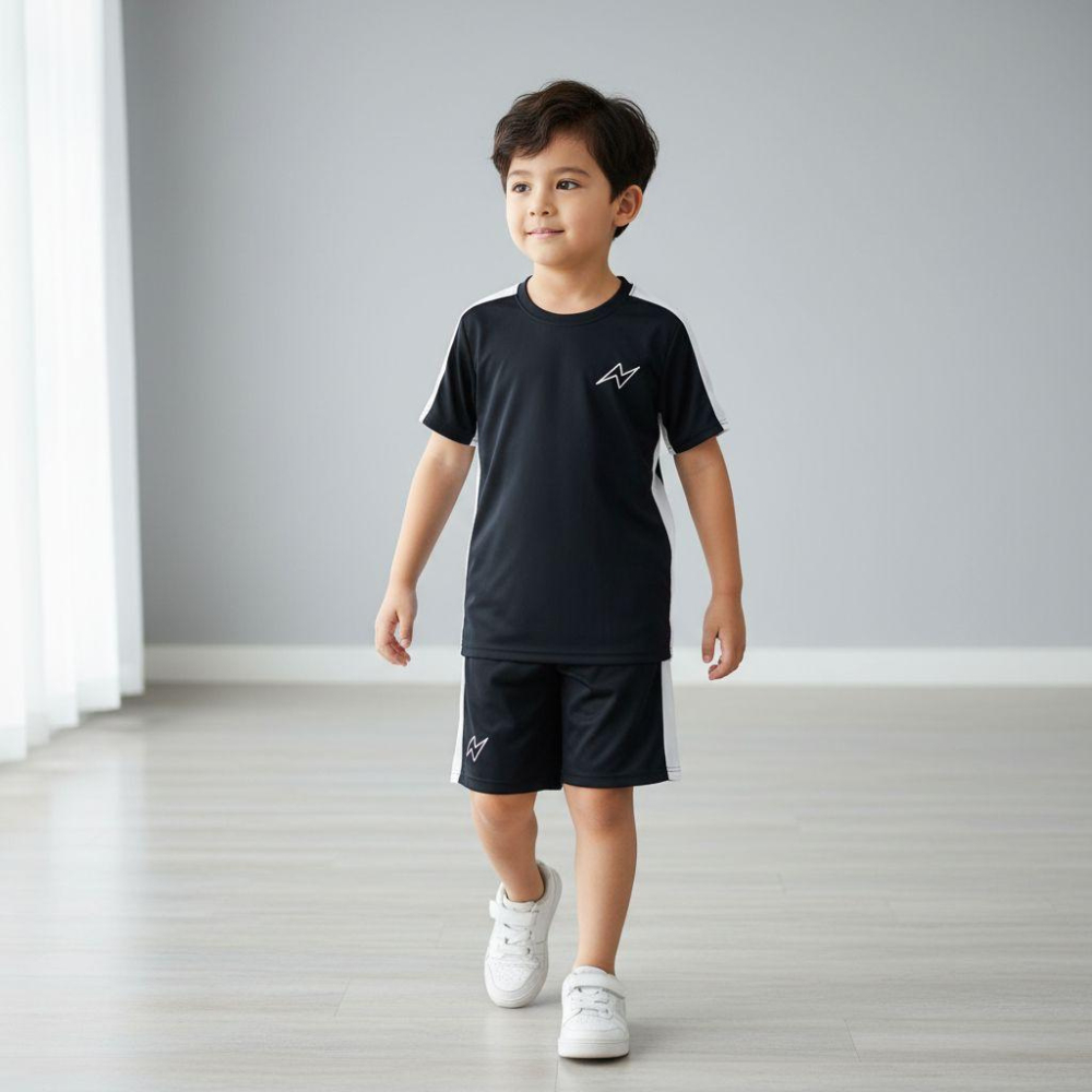 Conjunto Infantil Masculino Verão - Camisa e Bermuda Confortável - Tamanho 2 ao 12 Anos