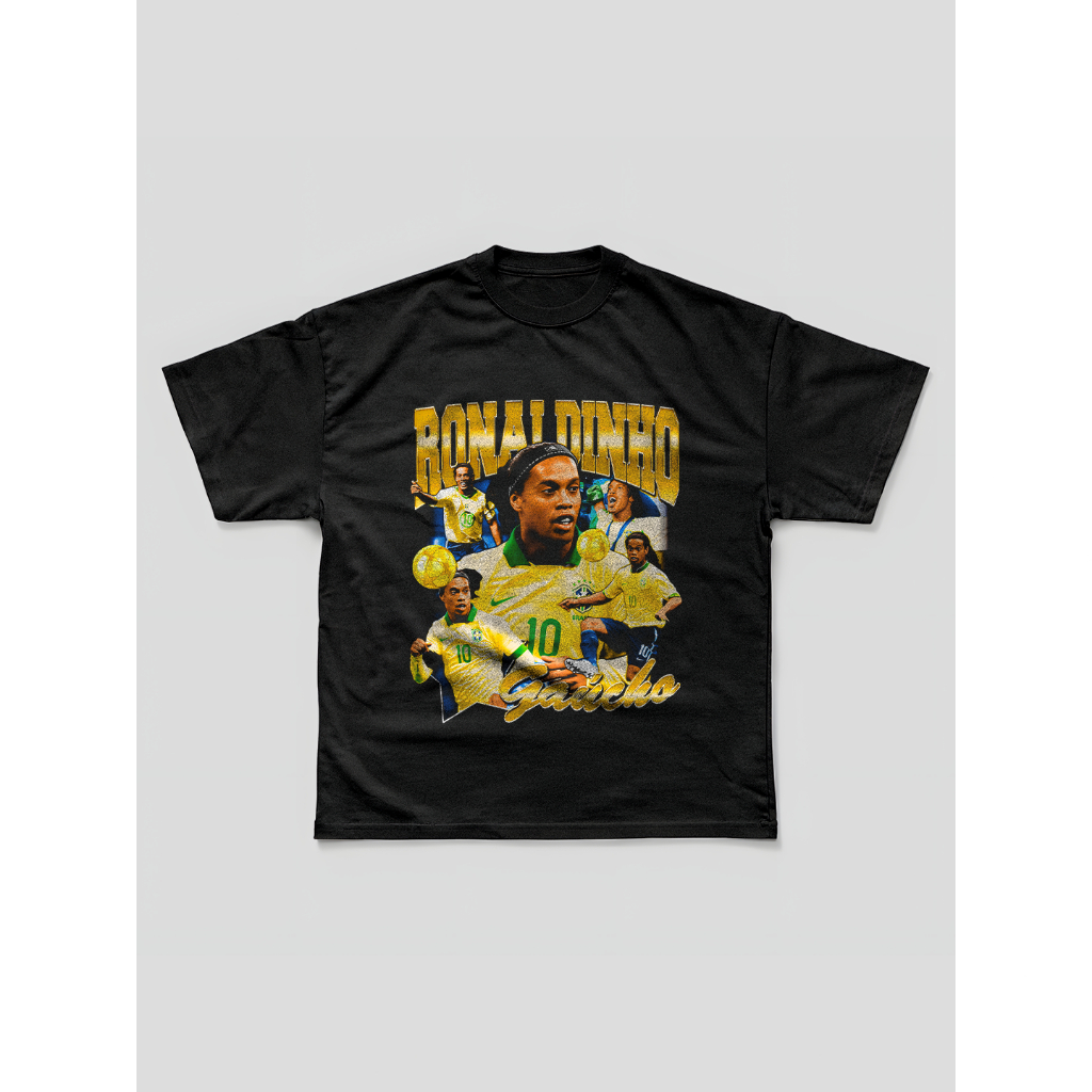 Camiseta Streetwear Ronaldinho Gaúcho Seleção Brasileira Brasil 100% Algodão