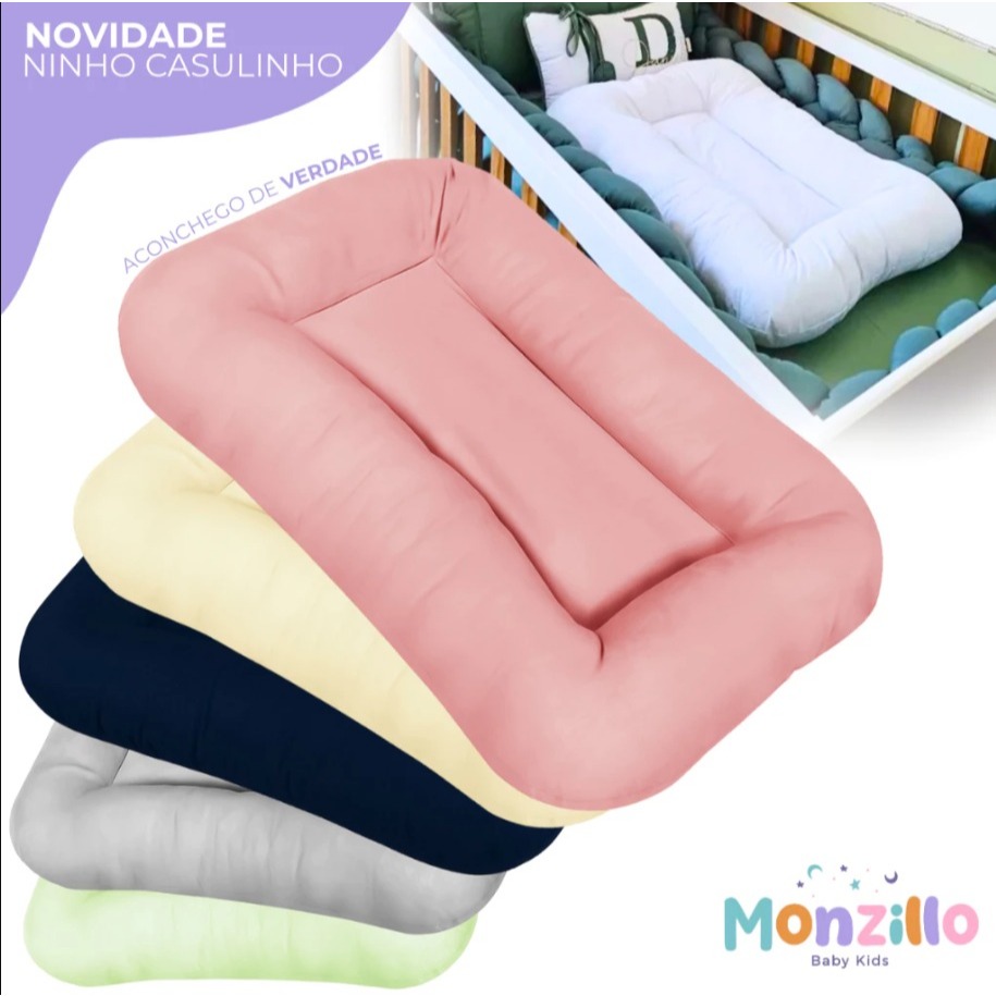 Ninho Casulinho Sensorial Extra Macio micropercal 400 fios Recém Nascido Bebê em Oferta na Shopee