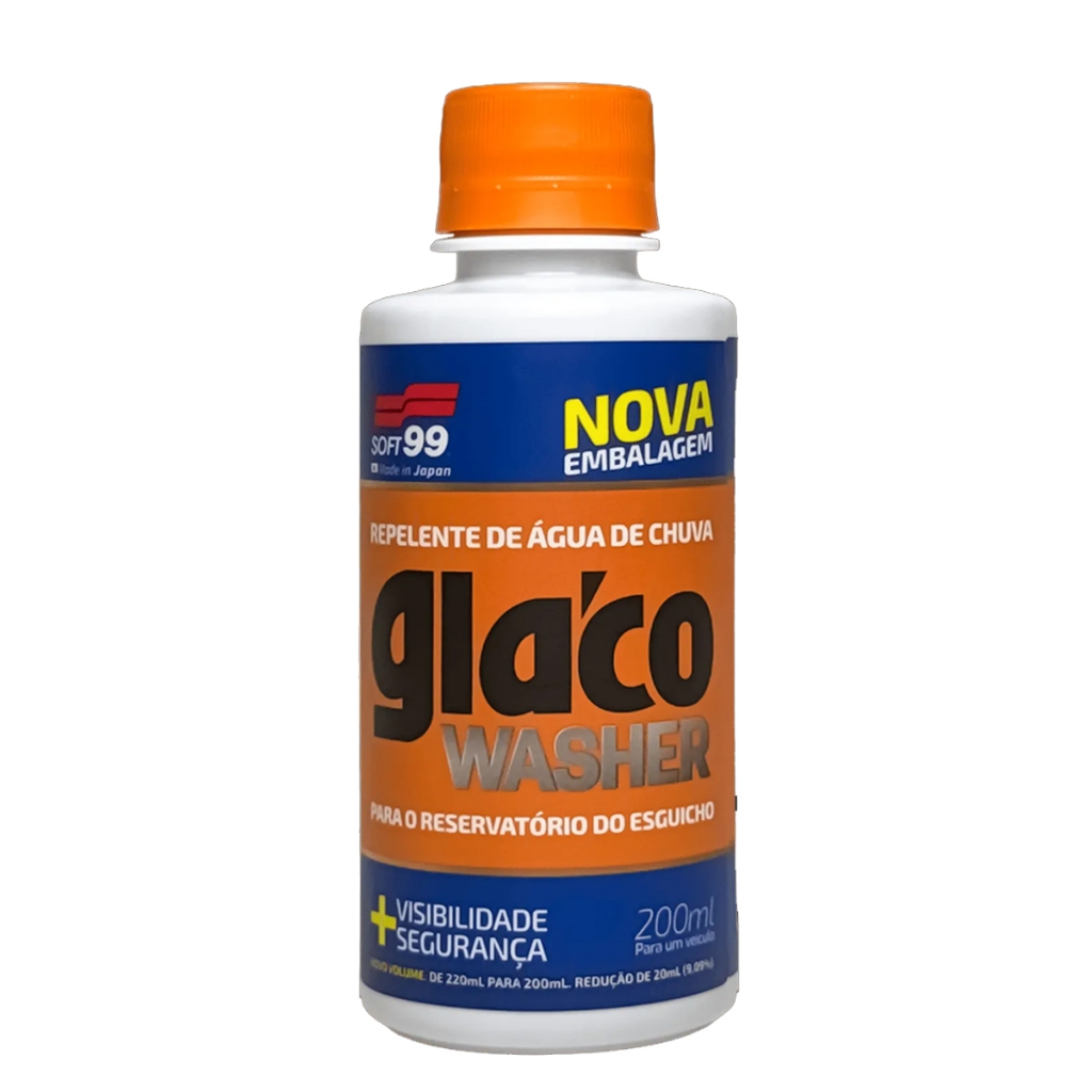 Glaco Washer - Repelente de Água - Aditivo Limpante para Reservatório do Esguicho - Soft99 (200ml) em Oferta na Shopee