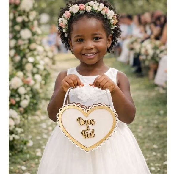 Cestinha coração para Florista/daminhas de casamento em Oferta na Shopee