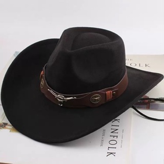 Chapéu Cowboy Vaqueiro em Feltro Ocidental Clássico Unissex Aba Larga Conforto e Estilo Country em Oferta na Shopee