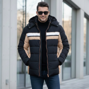 Bobojaco Masculino com Forro Térmico e Touca Removível