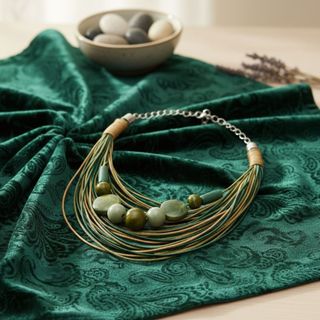 Colares Moda Praia Verão Colar Miçangas Boho Fios Colorido Maxi Colar Acessório  Feminino Elegante