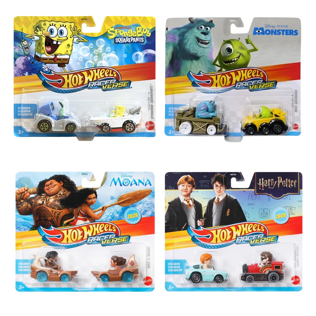 Pack de Miniatura Hot Wheels Racerverse Kit com 2 Unidades Original Mattel Disney Marvel 2026 e 25