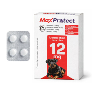 Antipulgas Carrapatos P/ Cães 30kg a 60kg - 4 Comprimidos Ivermectina 12mg em Oferta na Shopee