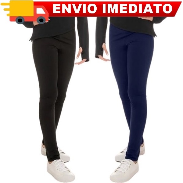 Calça Legging Lisa Infantil Juvenil Escolar Dia a Dia Novidade Confortável Cós Alto Qualidade Linda