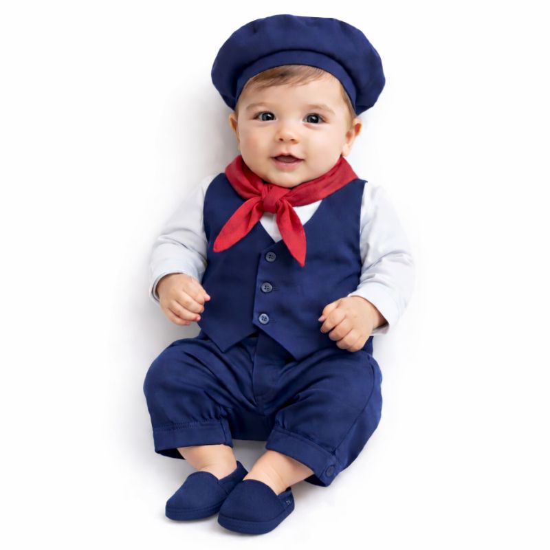 Pilcha gaúcha infantil bebê bombacha colete camisa  saida maternidade RN a 1 ano em Oferta na Shopee