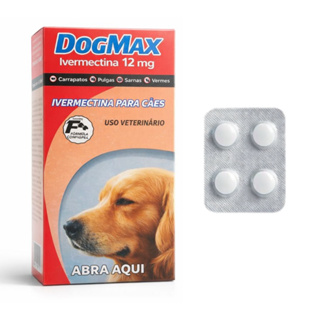 Antipulgas Carrapatos P/ Cães de 30kg a 60kg - Ivermectina 12mg em Oferta na Shopee