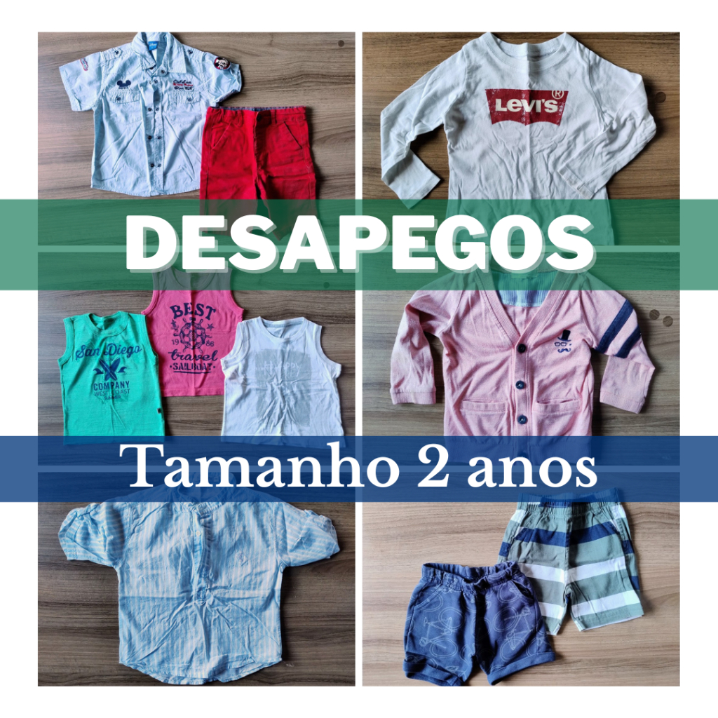 (Desapegos/Brechó Bebê) Roupas Infantil - Tam 2 Anos Meninos - Lotes e Peças únicas